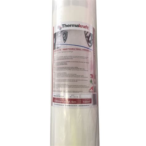 Thermakraft 220 2740mm x 36.5m (100m2) Wall Wrap.
